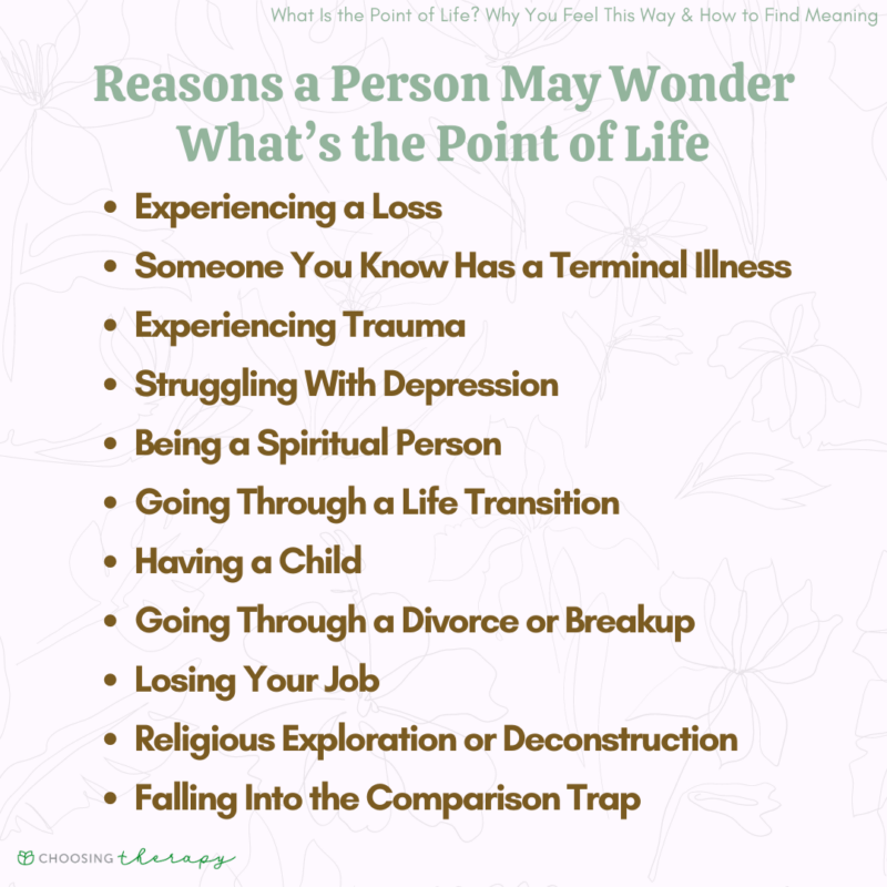 Reasons Why Life May Feel Pointless & 10 Ways to Find Meaning