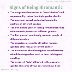 Signs of Being Biromantic