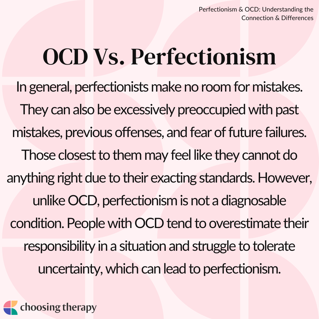 OCD Vs. Perfectionism