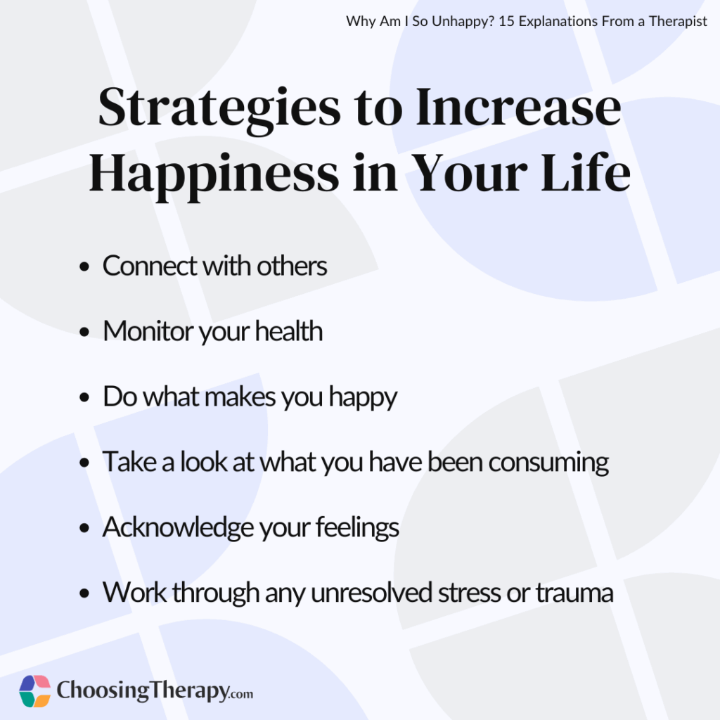 Why Am I Unhappy? Developing Strategies to Start Feeling Your Best