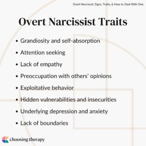 8 Overt Narcissist Traits