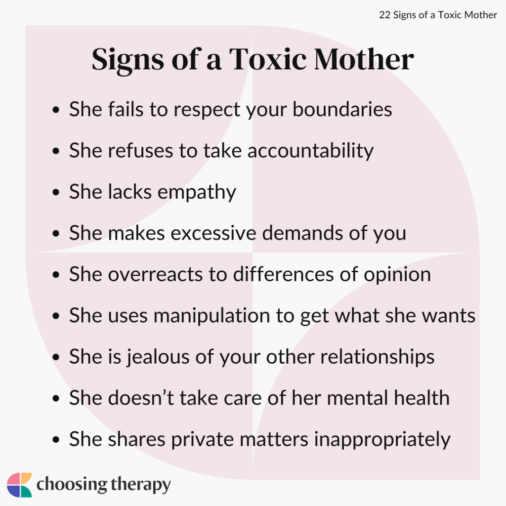 22 Signs of a Toxic Mother & The Effects of Being Raised by One