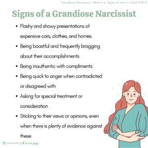 Signs of a Grandiose Narcissist