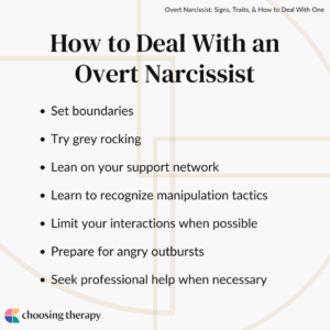 How to Deal With an Overt Narcissist