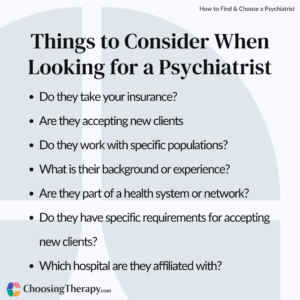 Things to Consider When Looking for a Psychiatrist