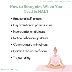 How to Recognize When You Need to HALT