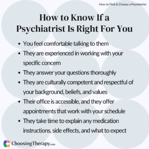 How to Know If a Psychiatrist Is Right For You