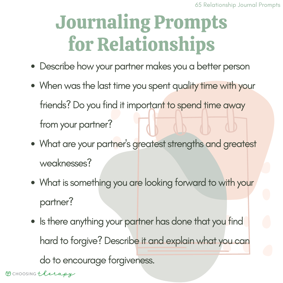 Healthy Relationship Journal Prompts - Radical Transformation Project