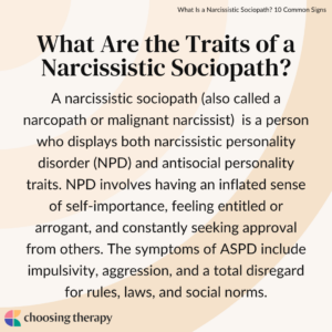 What Are the Traits of a Narcissistic Sociopath