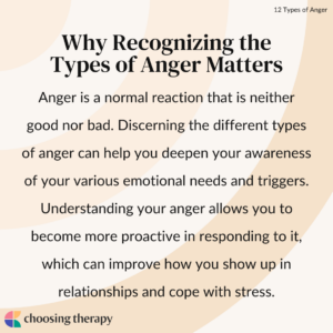 Why Recognizing the Types of Anger Matters