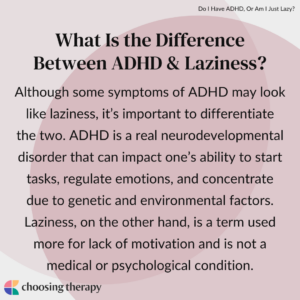 What Is the Difference Between ADHD & Laziness?