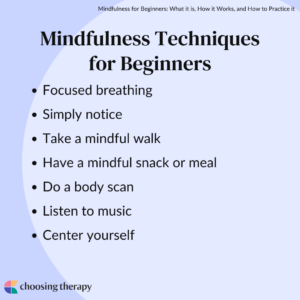 Mindfulness for Beginners Techniques