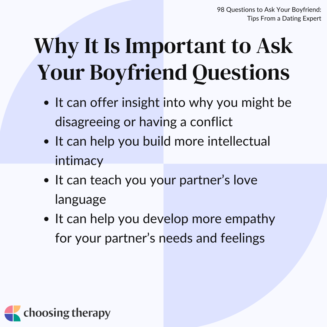 Deep Questions to Ask Your Boyfriend: Tips From a Dating Expert