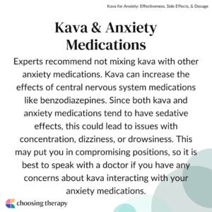 Kava & Anxiety Medications
