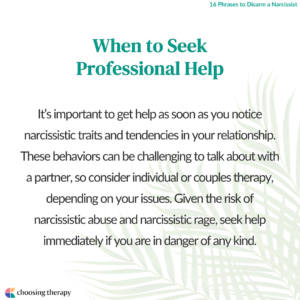 Seeking Professional Help With Narcissism