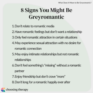 Signs You Might Be Greyromantic