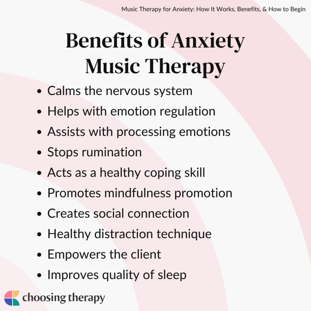 Benefits of Anxiety Music Therapy