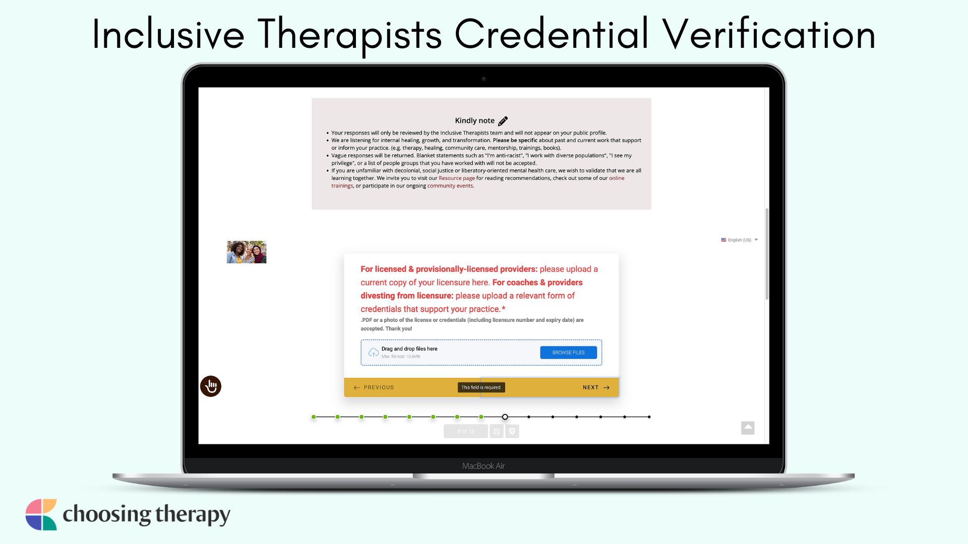 Image of Inclusive Therapists Credential Verification