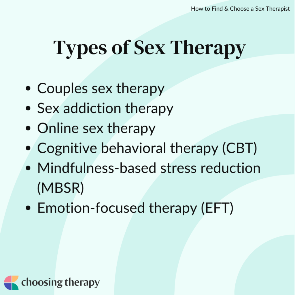 Types of Sex Therapy