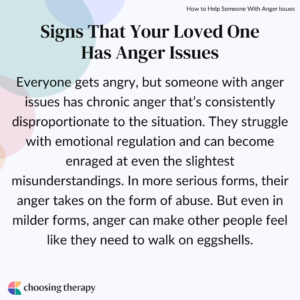 Signs That Your Loved One Has Anger Issues