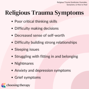Religious Trauma Symptoms