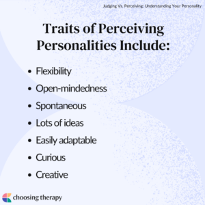 Traits of the Perceiving Personality