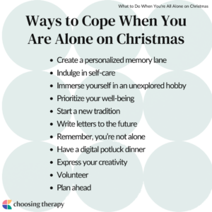 ways to cope when you are alone on Christmas