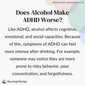 Does Alcohol Make ADHD Worse?