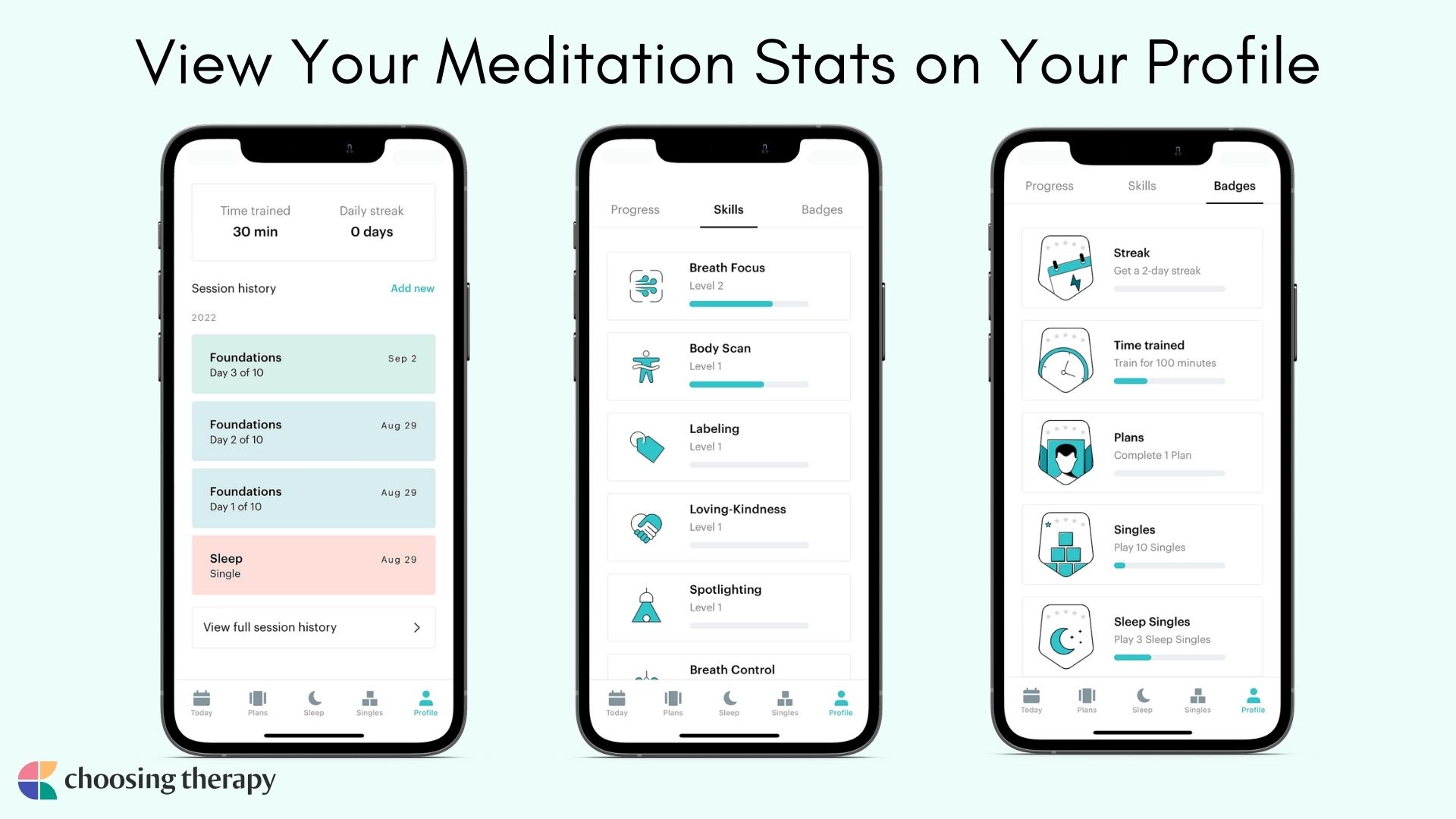 Image of View Your Meditation Stats on Your Profile