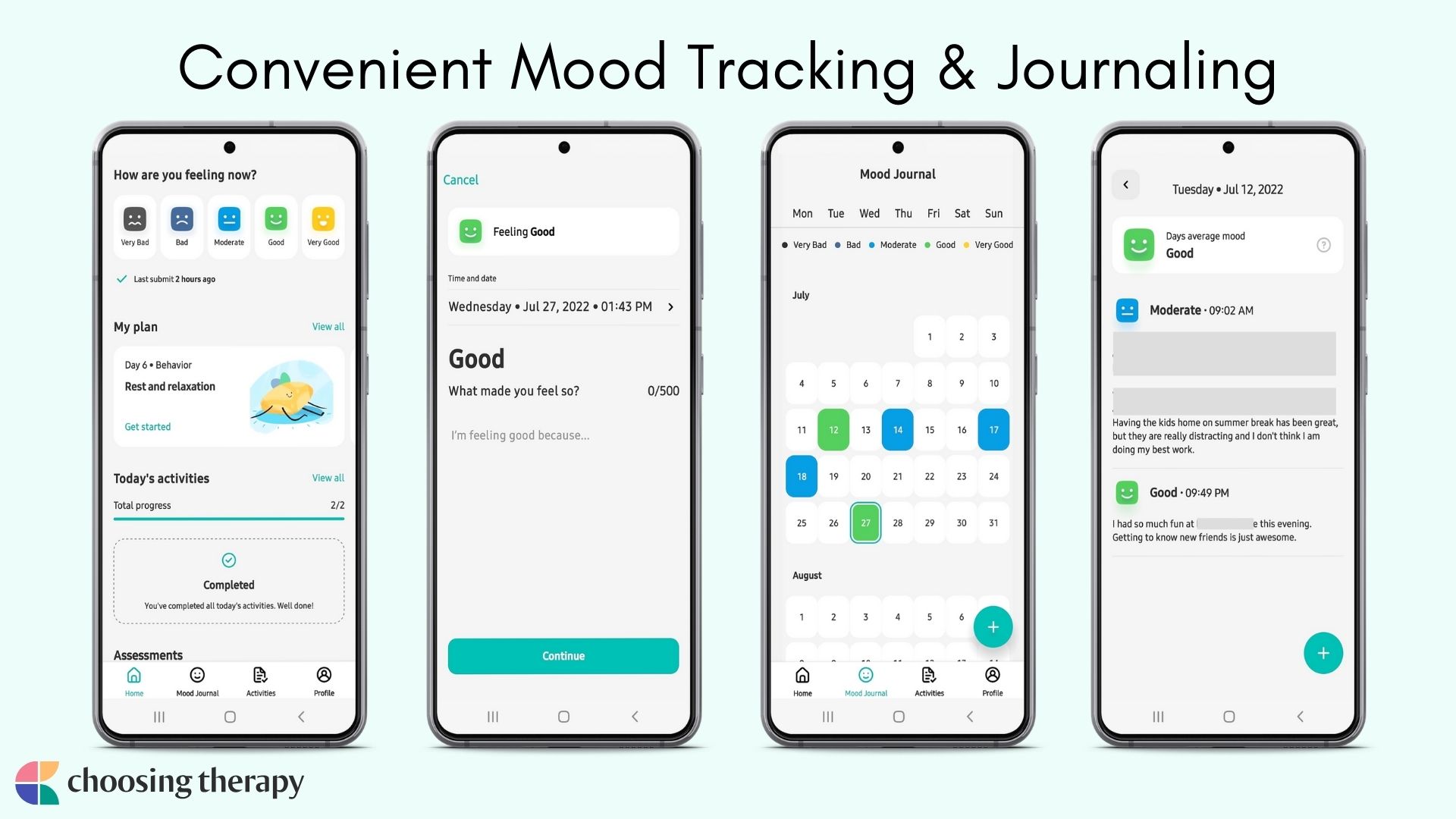 Image of Convenient Mood Tracking & Journaling