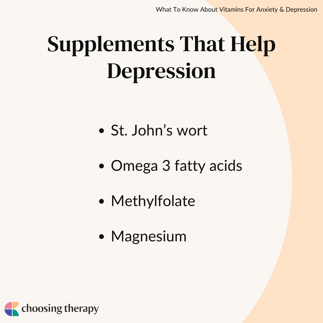 Vitamins That Help With Depression & Anxiety