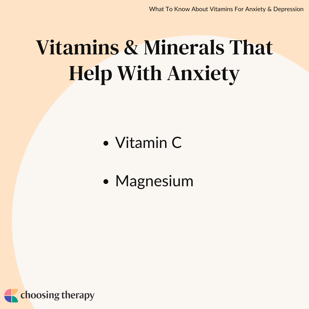 Vitamins That Help With Depression & Anxiety
