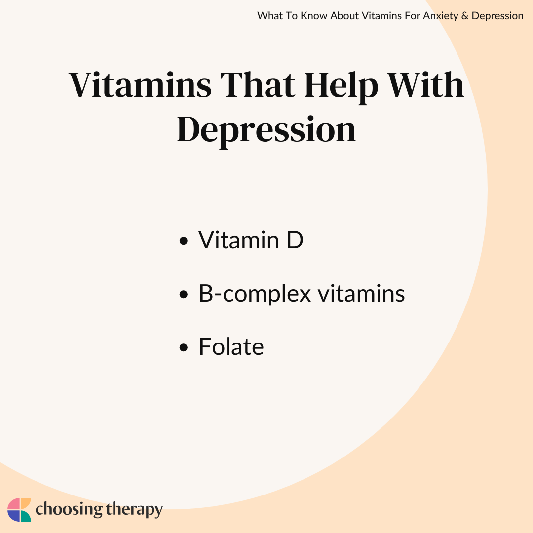 Vitamins That Help With Depression & Anxiety