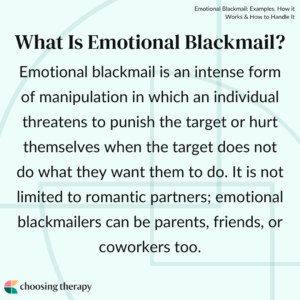 What Is Emotional Blackmail?
