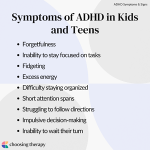 ADHD Symptoms in Teens