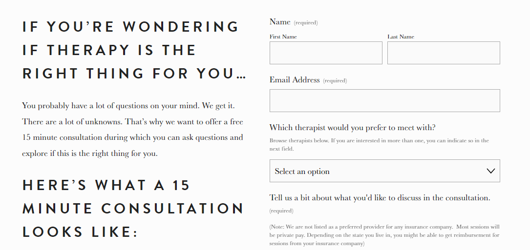 The Christian Closet lets you schedule your 15-min consultation