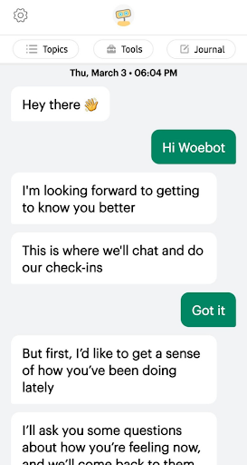 Woebot Chatbox