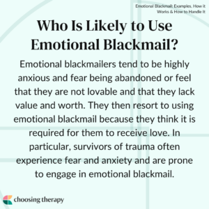 Who Is Likely to Use Emotional Blackmail?
