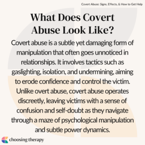 What Does Covert Abuse Look Like?