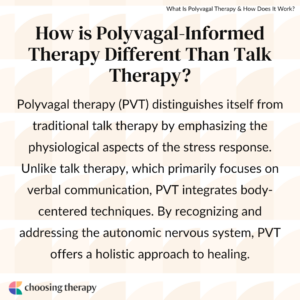 How is Polyvagal-Informed Therapy Different Than Talk Therapy?