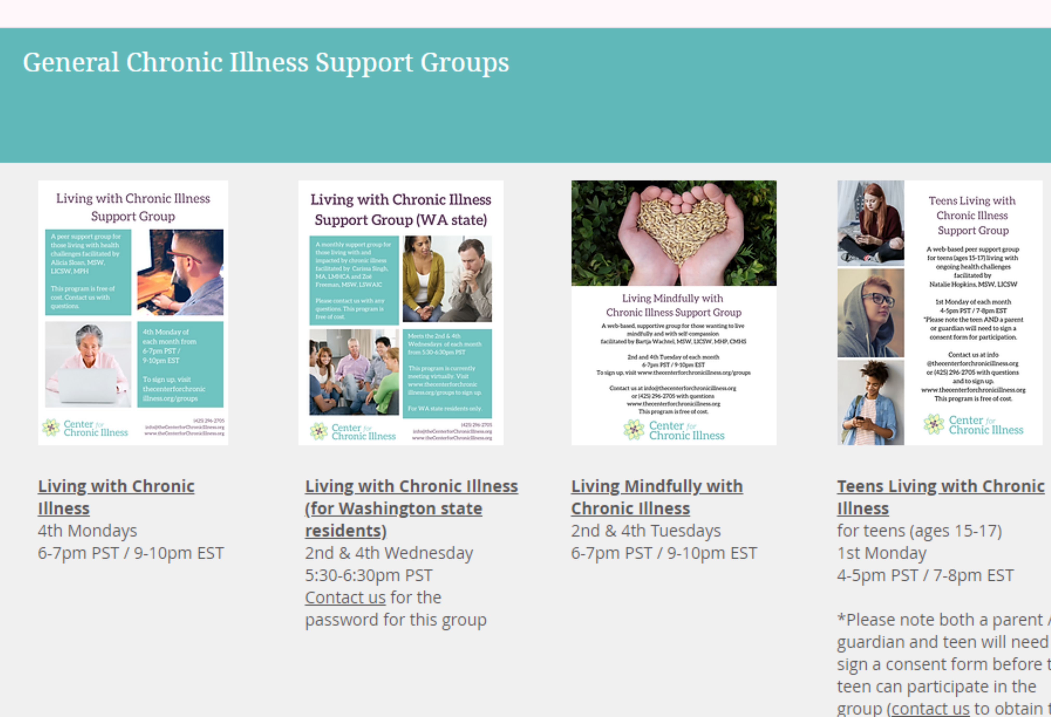 I mage of CCI Online General Chronic Illness Support Groups