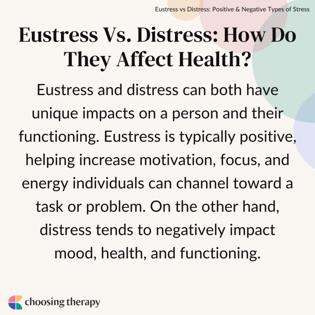 Eustress Vs. Distress: Positive & Negative Types of Stress