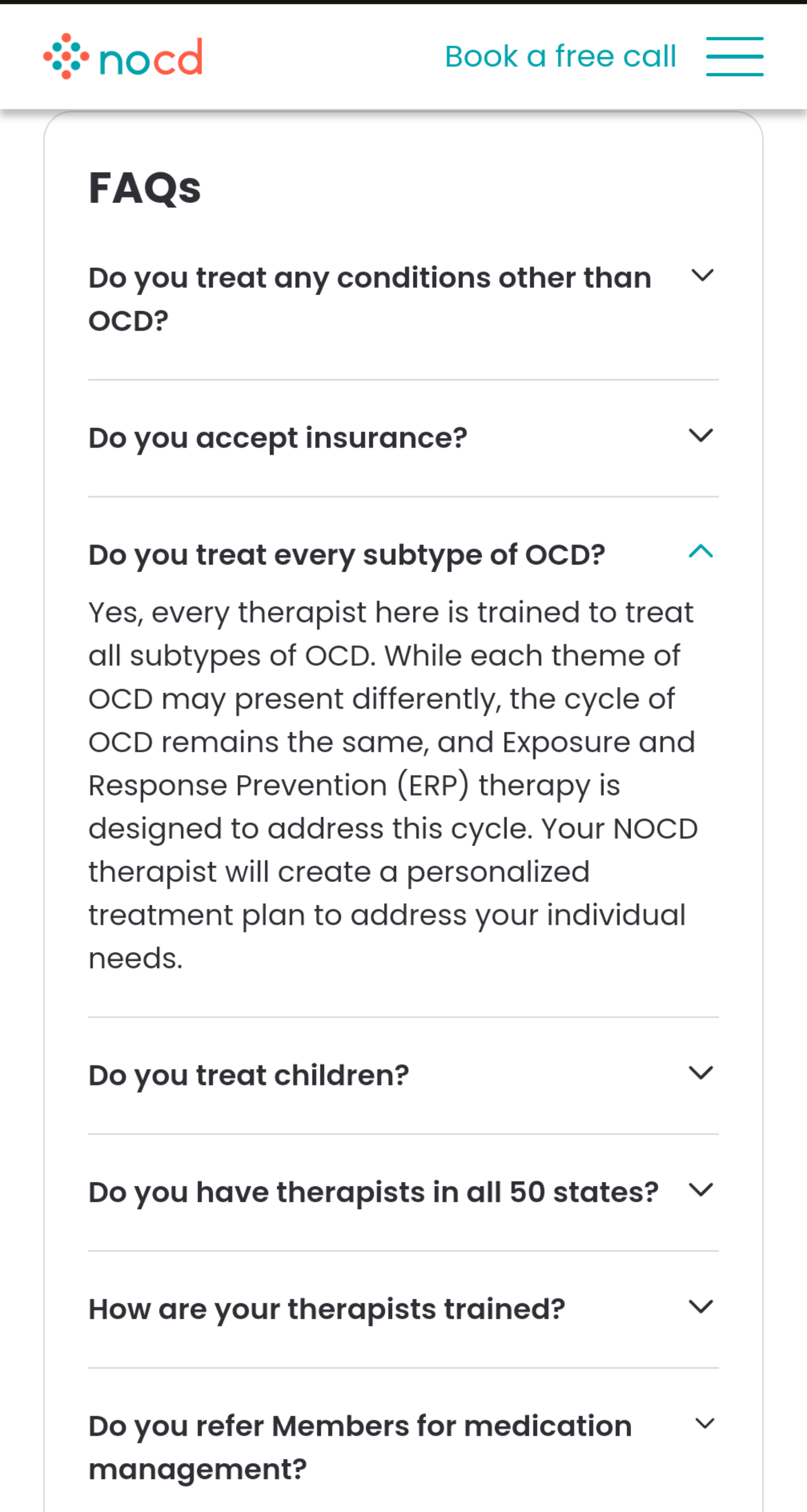 Image NOCD FAQs