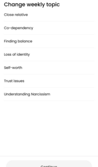 Image of Circles App Change Weekly Topic