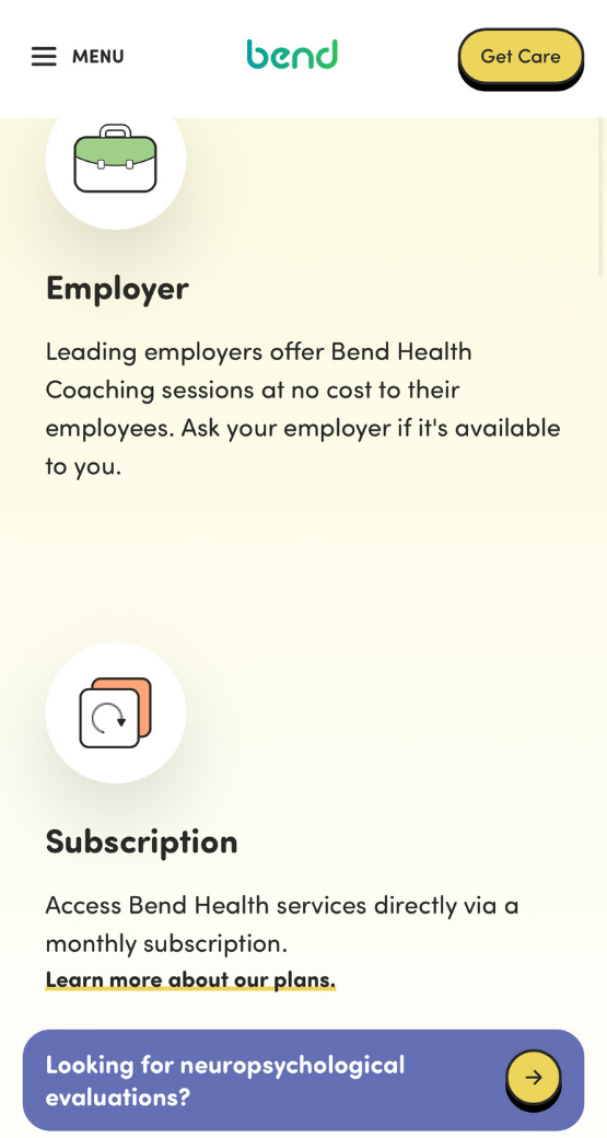 Bend Health how to get care