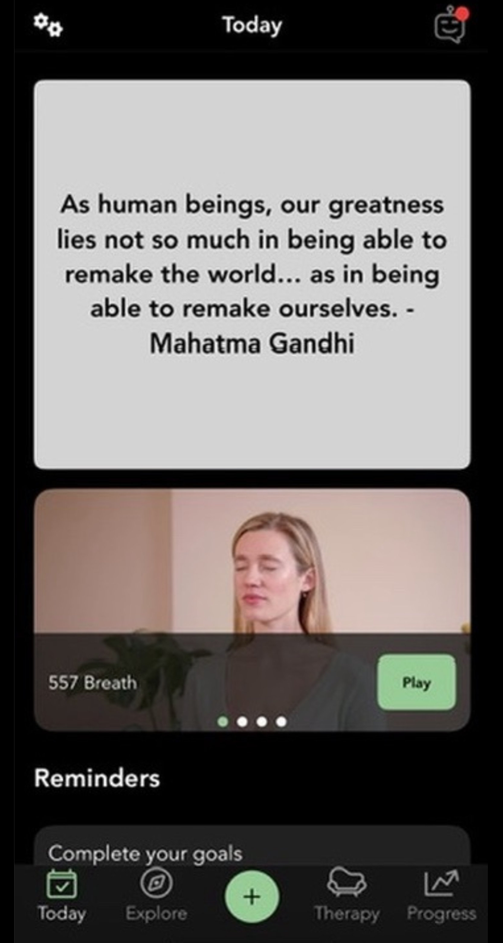 Screenshot of the Today tab in the Nobu app