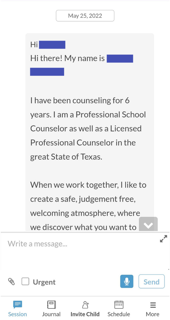 Teen Counseling Chatroom