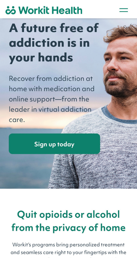 Workit Health Main website