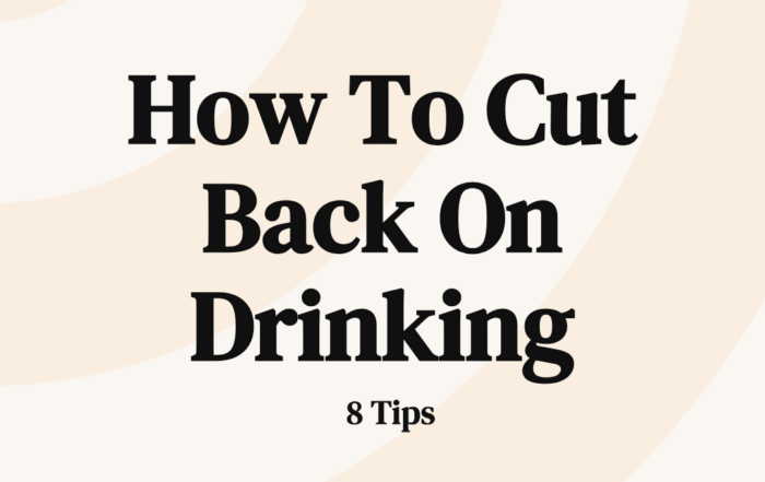 how to cut back on drinking