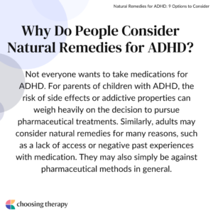 Why Use Natural Remedies for ADHD?